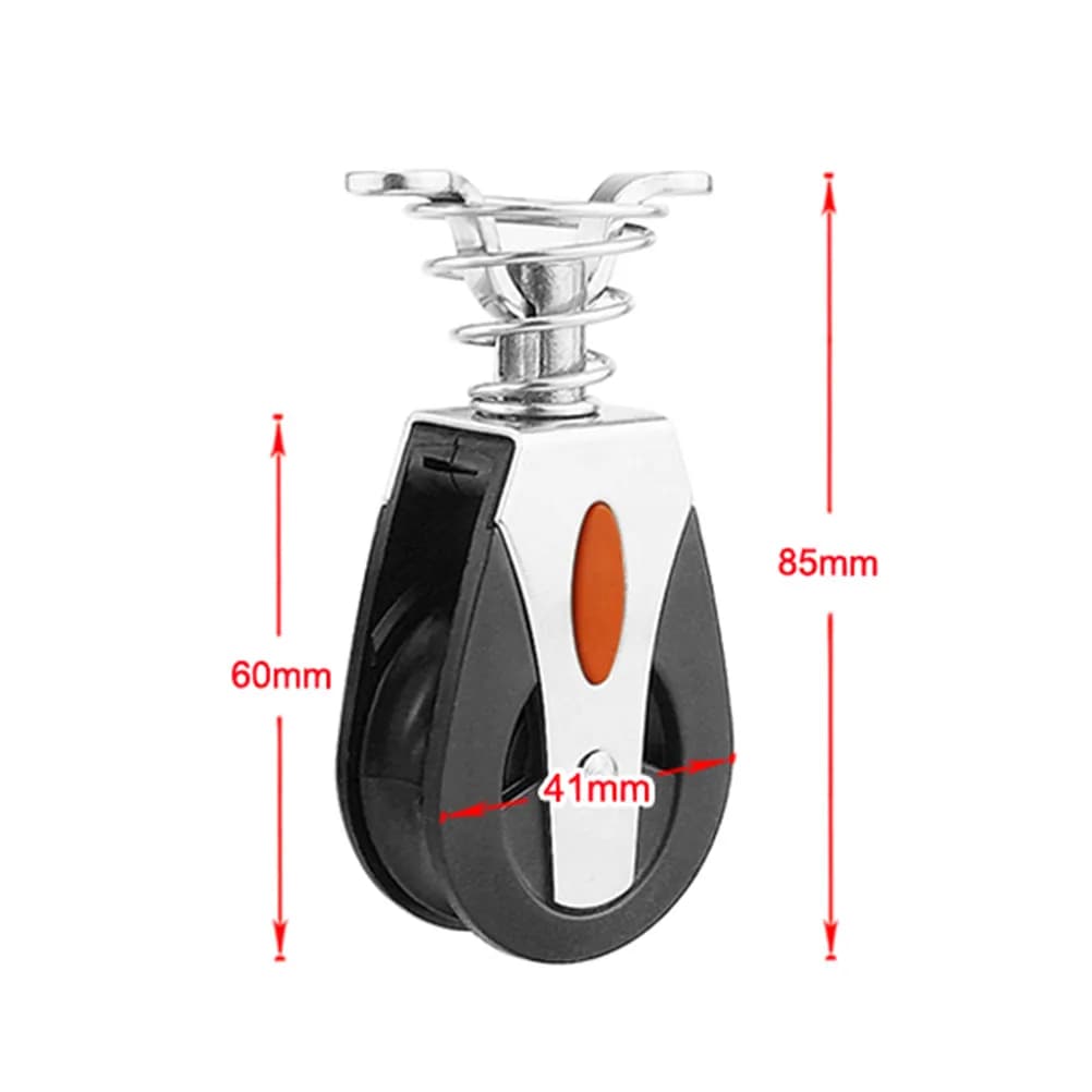 1Pcs Cable Pulley Wheel Quick Release Rope For Marine Rigging Grade Stainless Steel Bearing Sailboat Low Friction
