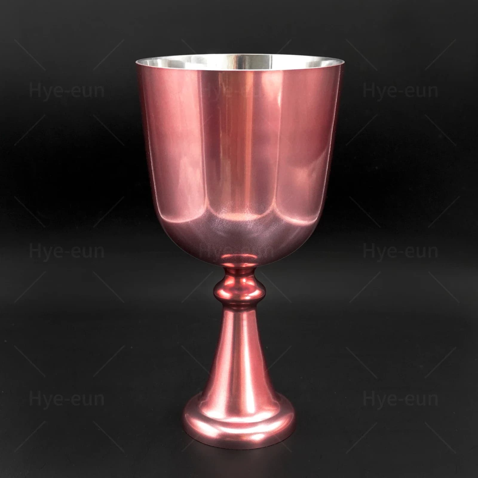STAR LINKUP 6inch Alchemy Grail Handle Chakra Singing Bowl with Suedce Stick for Sound Healing Meditation