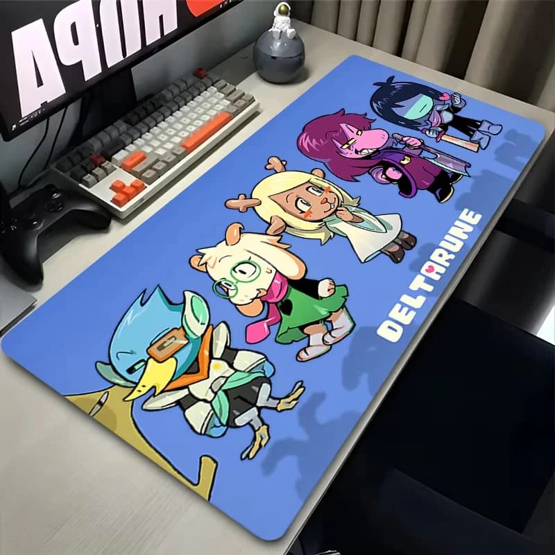 Tappetino per mouse Gamer Computer Notebook PC D-deltarune Mousepad Tappeto Kawaii Accessori da gioco per laptop Tappetino per tastiera Tappetino per desktop Anime