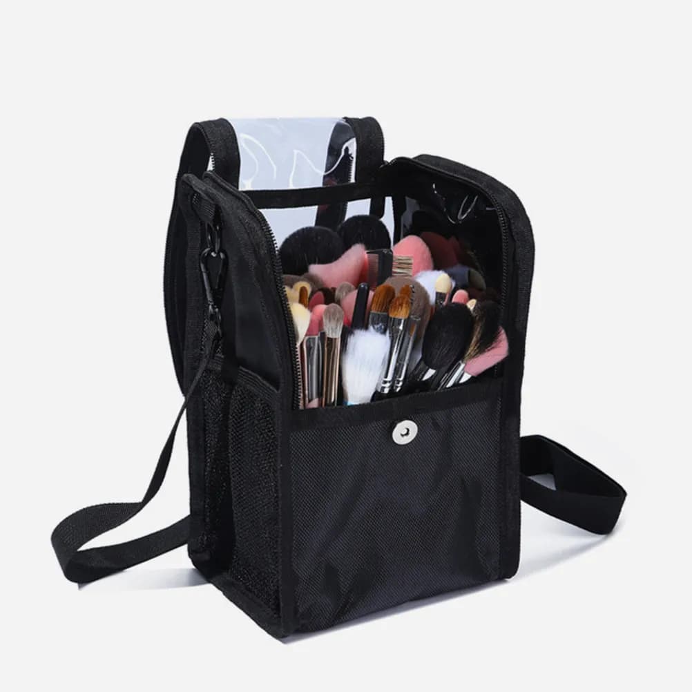 Borsa da Viaggio Professionale per Parrucchieri, Organizer Trasparente per Ferri Arricciacapelli, Piastra, Spazzole e Strumenti, Ideale anche per Truccatori