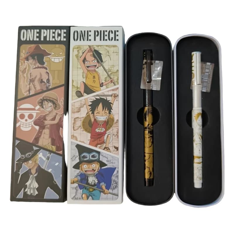 One Piece Monkey D Luffy anime merchandise cartoon cute fountain pen creative personalised gift box premium writing pen gift
