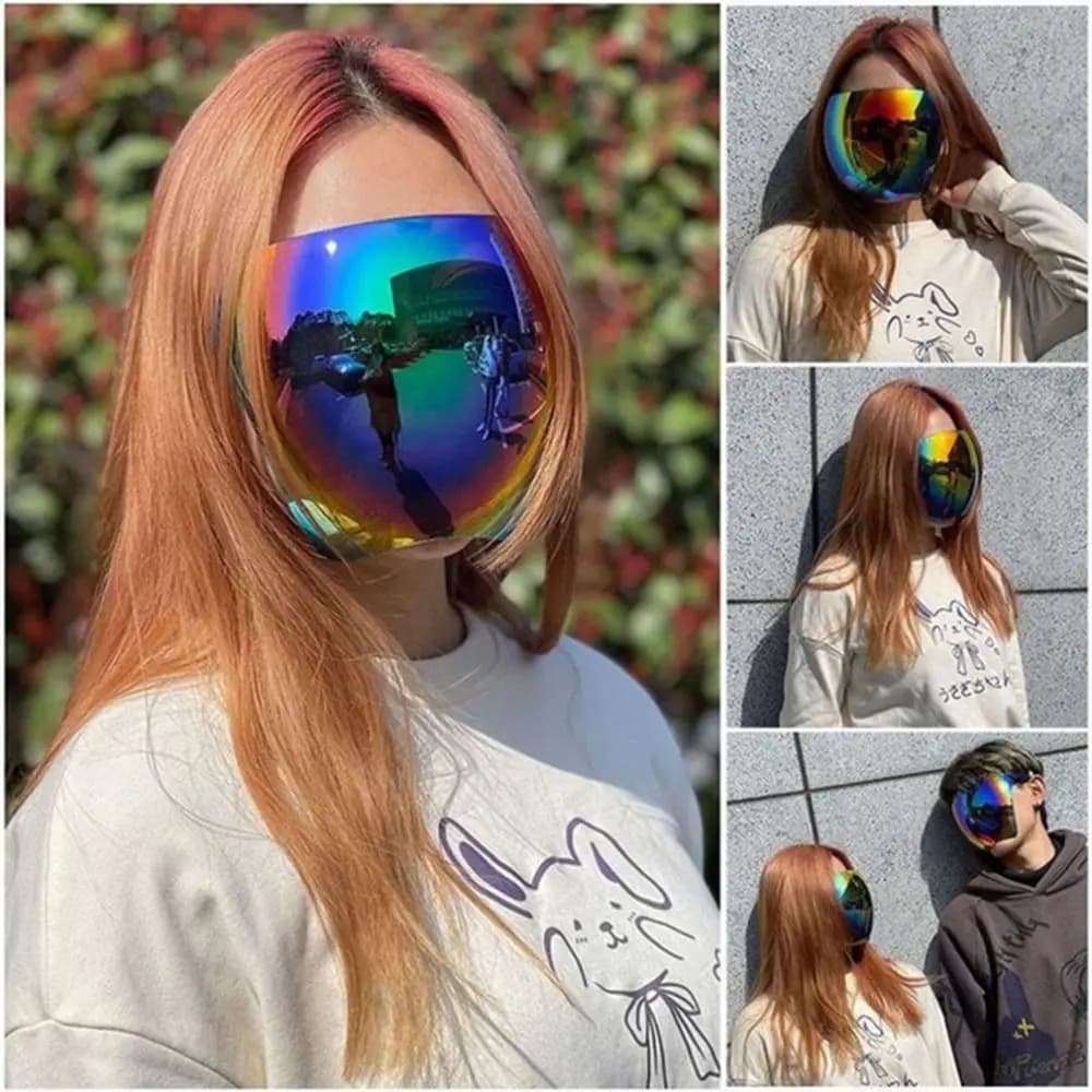 Copertura per il viso trasparente antiappannamento Occhiali da sole Occhiali da sole da ciclismo Visiera protettiva Maschera a pieno facciale