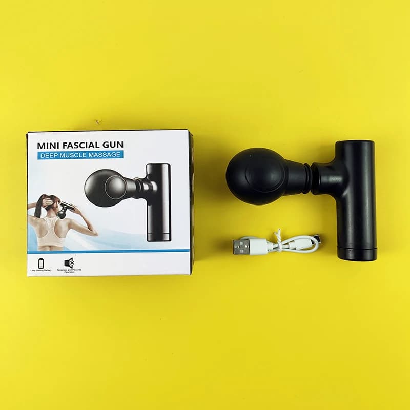 Portable massage gun treatment device, used to relieve body and head muscles