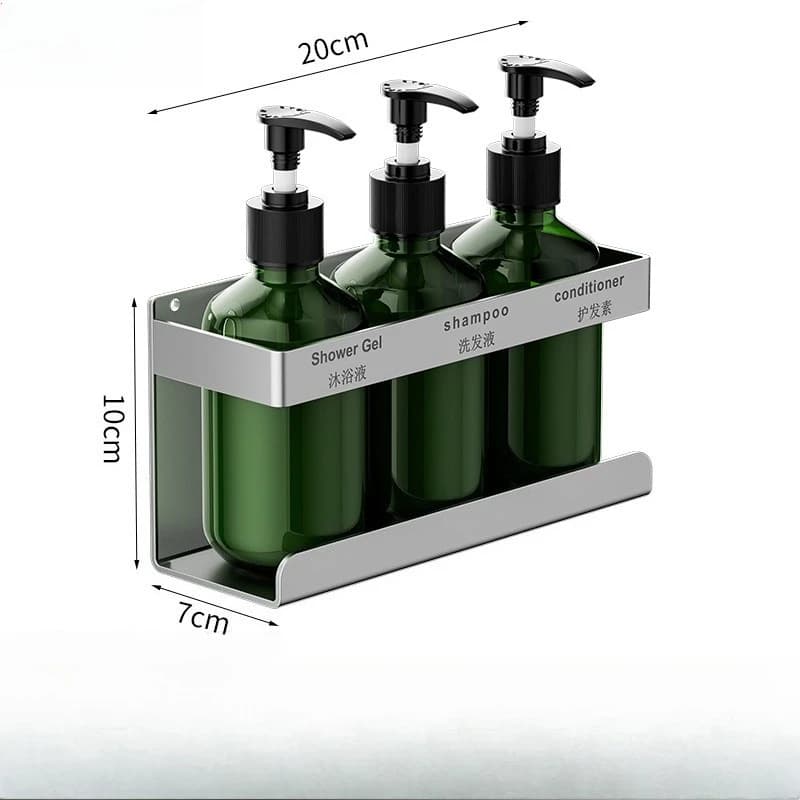 Portabottiglie per shampoo e lavaggio del corpo Supporto speciale per dispenser di sapone Supporto per prodotti per la cura personale Bagno per hotel e case degli ospiti