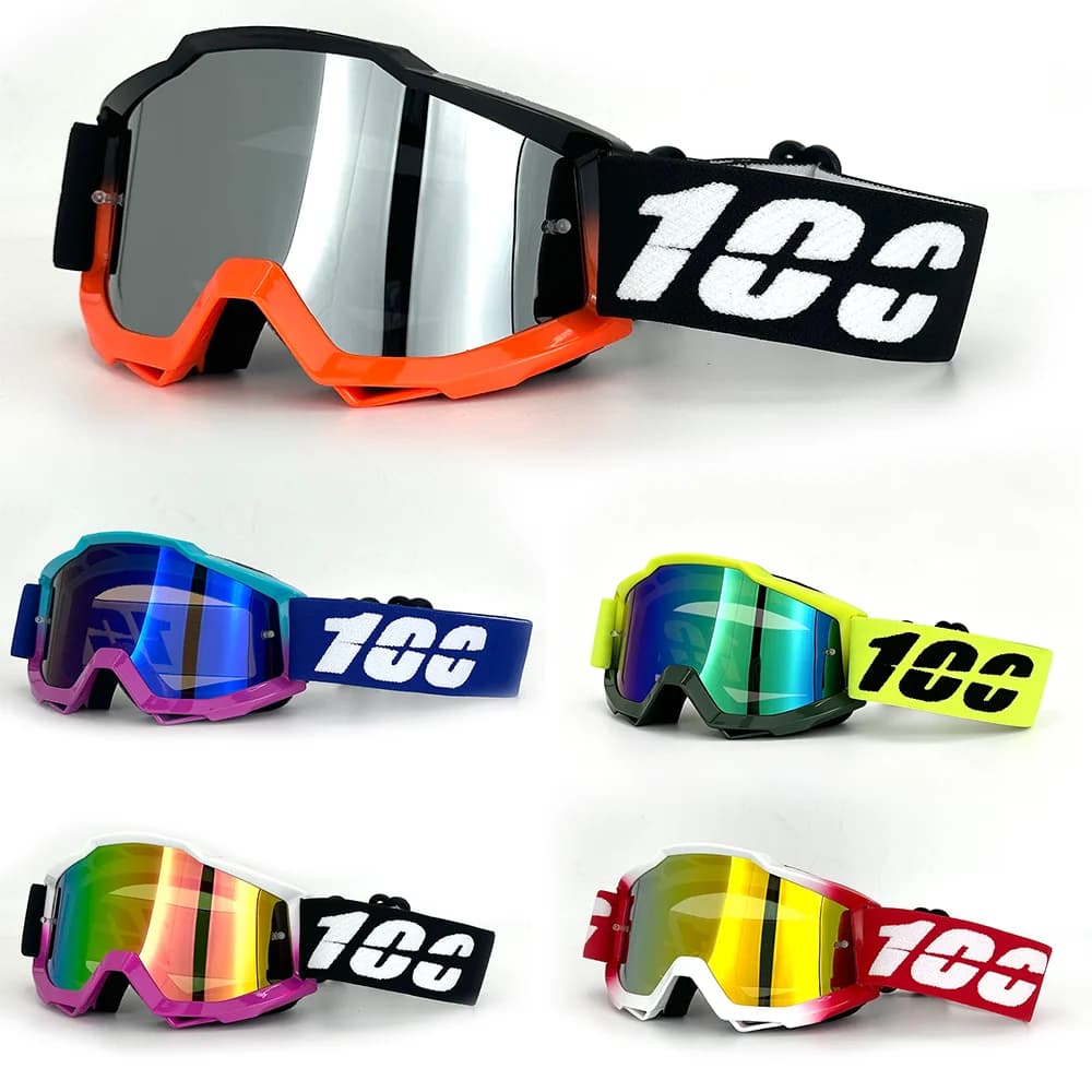 Occhiali da Moto MX Hot, Maschera per Casco, Occhiali per Motocross, Dirt Bike, ATV, Sci, Sport all'Aperto, Scooter