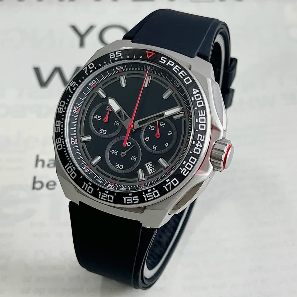 New Waterproof Quartz Men's Sports Watch With 2025 VK63 Movement With Bright Material