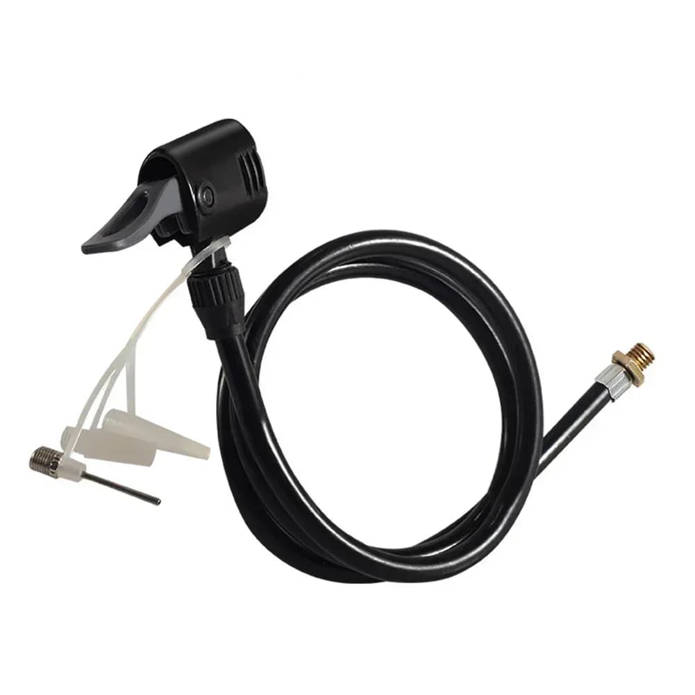 Tubo di prolunga per pompa d'aria per bicicletta Premium da 125 cm Linea di gonfiaggio per tubo flessibile in TPU resistente al gelo e al calore per parte bici con valvola USA/Regno Unito/francese