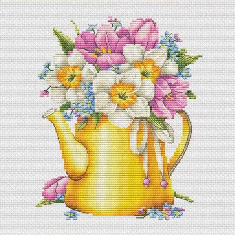 16224-B Cross Stitch ONLY FLOSS NO FABRIC NOT Cross-stitch Kit Embroidery Needlework WITHOUT Fabric Homfun Painting Crossing