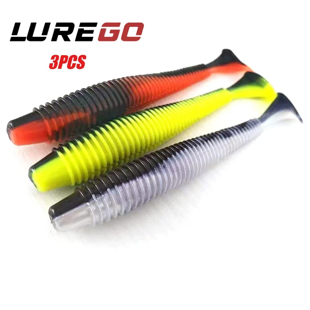 3 Pieces Esche Soft Coda to T Bivalori 16cm/20cm | Versatile for fresh and salty water, powerful slow-acting bait for long launches
