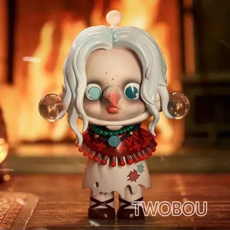 POP MART SKULLPANDA Serie famiglia Addams Scatola cieca Scatola misteriosa Guess Bag Giocattoli Bambola Cute Anime Figure Collezione di ornamenti per il desktop
