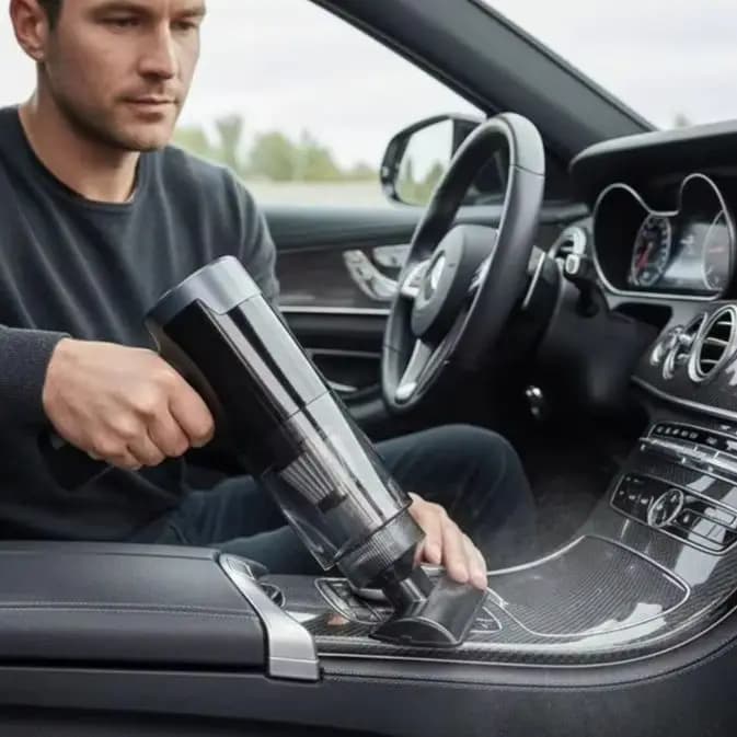 Mini aspirapolvere per auto wireless portatile con aspirazione super potente per uso domestico e in auto