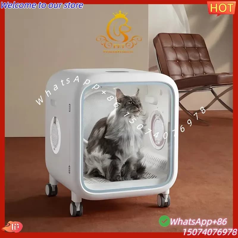 2026 EUR PET Professional Automatic Smart Pet Hair Dryer Sustainable Plastic Drying Box Cabinet With Charge Power for Cats