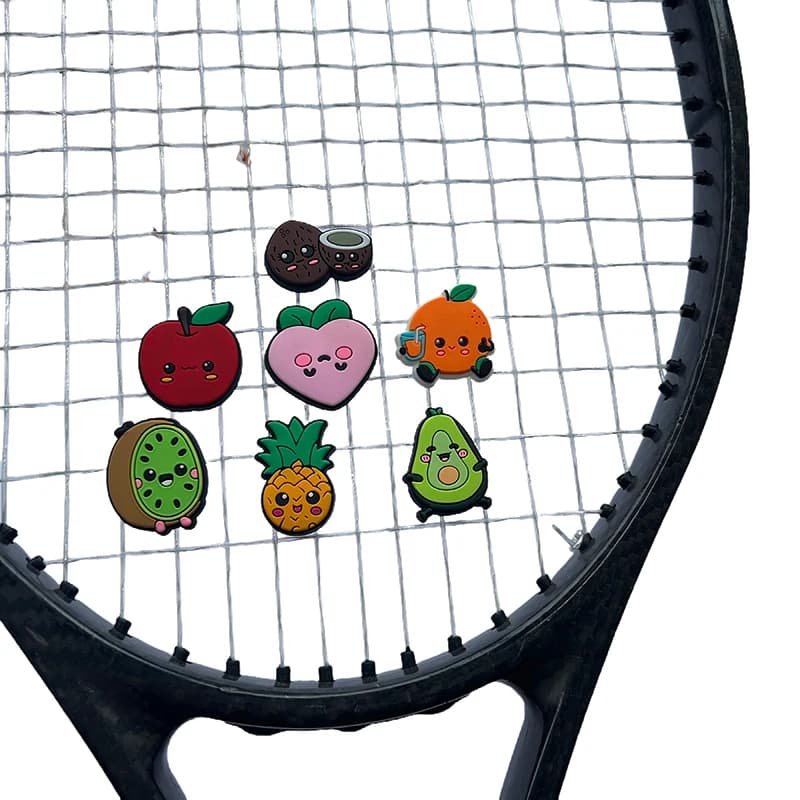 8 Pz/lotto Tennis Deckers Fruit Beam Vibration Chestnut Shape Tennis Rack Anti Vibration Tennis Rack Absorber Tennis Accessories