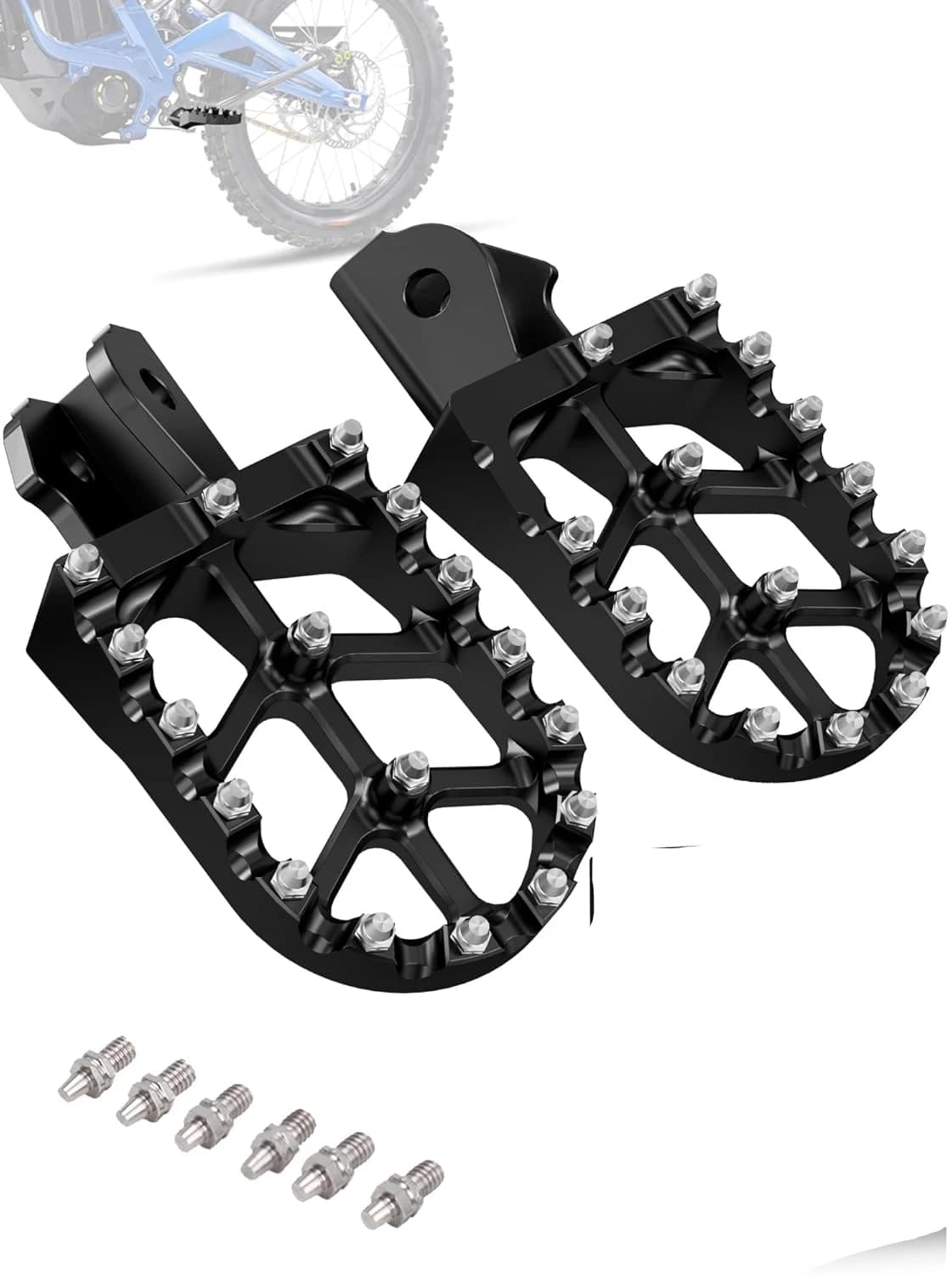 Pedane in Alluminio CNC per Moto da Cross, Compatibili con Surron Light Bee X e S/E Ride Pro S SS SR/CRF150F CRF230F 03-19/CRF250F 19-2