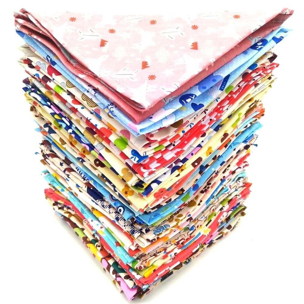 S/M/L/XL 10PCS Dog Bandana Cotton Dog Puppy Bibs Scarf Dog Bandans for -Large Dogs