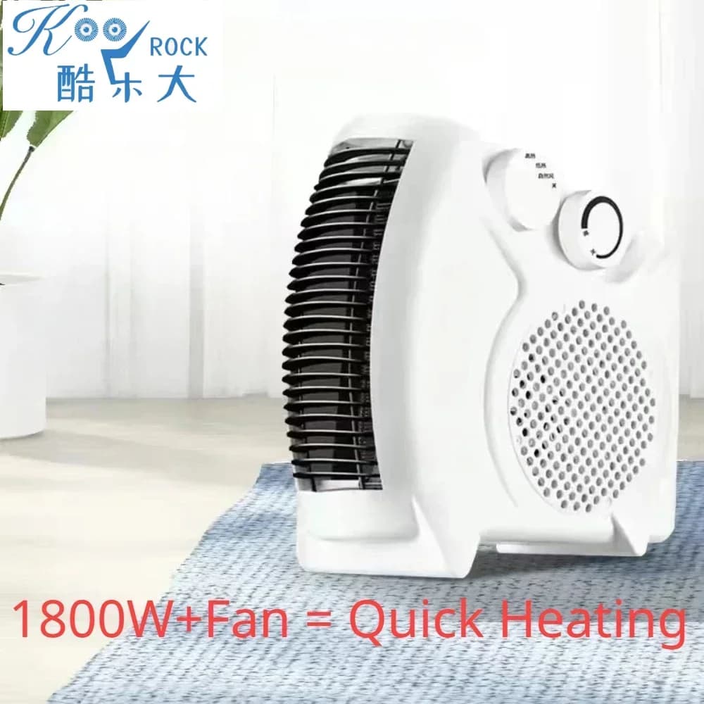 Riscaldatore elettrico portatile 1800W riscaldatore per ambienti con termostato, riscaldatore in ceramica per scrivania piccola ventilatore ad aria calda per camera da letto interna per ufficio