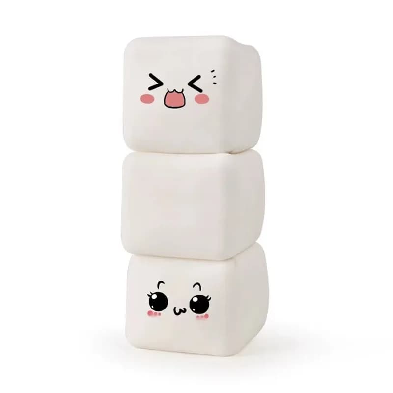 Palline Antistress Morbide a Forma di Tofu, Giocattoli Sensoriali per Autismo, Giocattoli Antistress e Antiansia, Palline di Pasta Modellabile, Regali all'Ingrosso per Adulti e Bambini