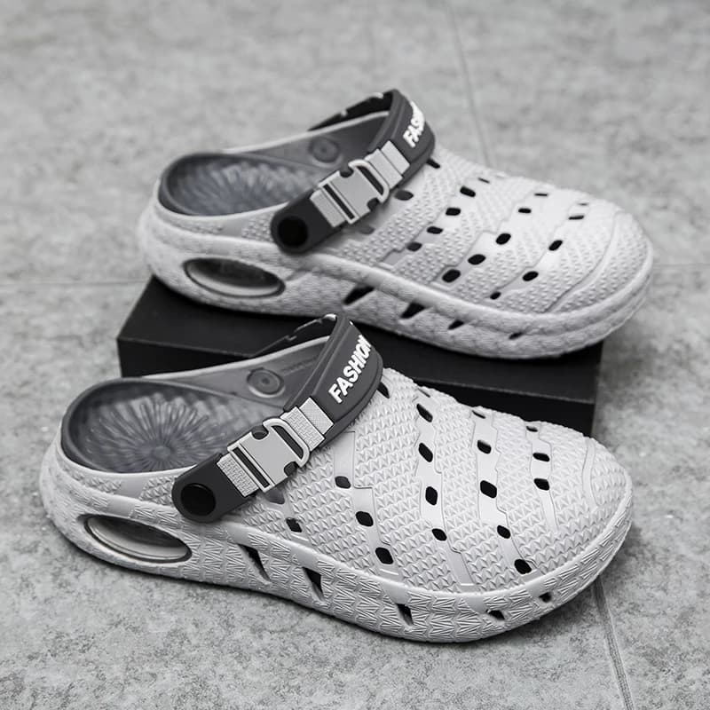Trendy Brand Men's Summer 3D Printed Anti-slip Wear-resistant Cool Slippers Driving Sports Beach Slippers Breathable Lightweight