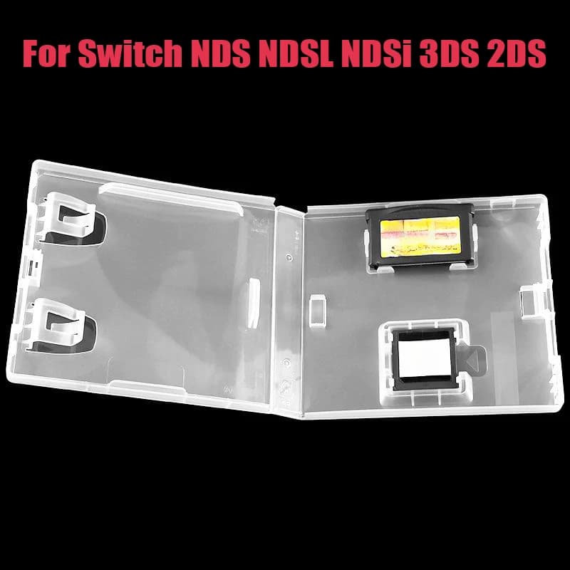 1 pz scatola di immagazzinaggio della carta da gioco scatola protettiva in plastica scatola protettiva in plastica trasparente custodia per interruttore NDS NDSL NDSi 3DS 2DS