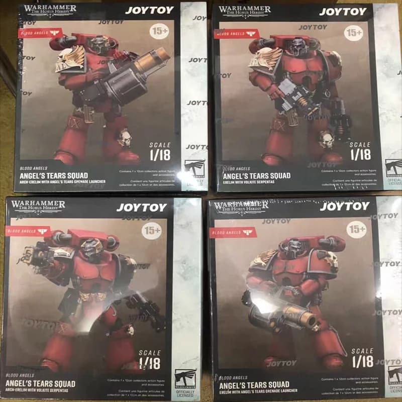 JOYTOY Warhammer The Horus Heresy Blood Angels Angel's Tears Squad, 1:18 Scale Collectible Articulated Action Figures for fans