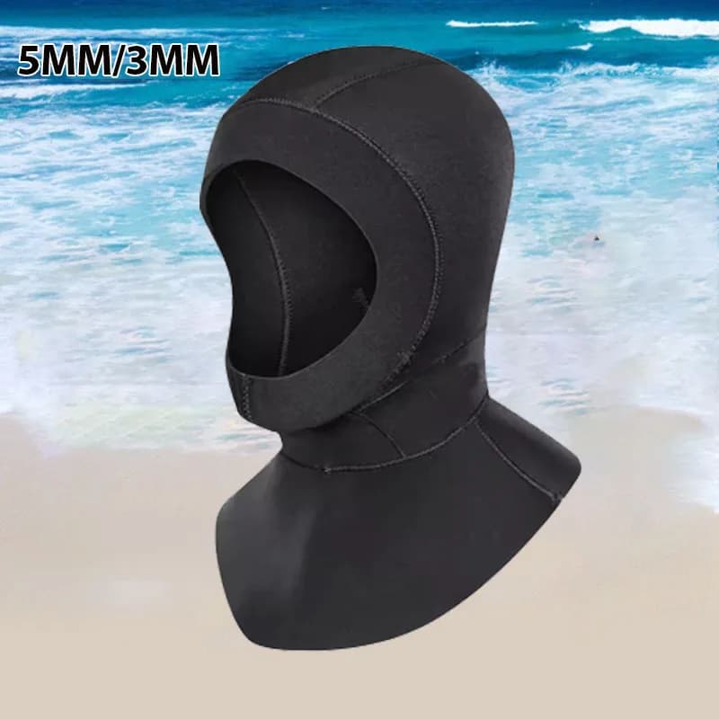 5MM/3MM Neoprene Diving With Men's Hood Women's Thick Swim Head with Spool Dive Profonde Surf Underwater Fishing Underwater Hat