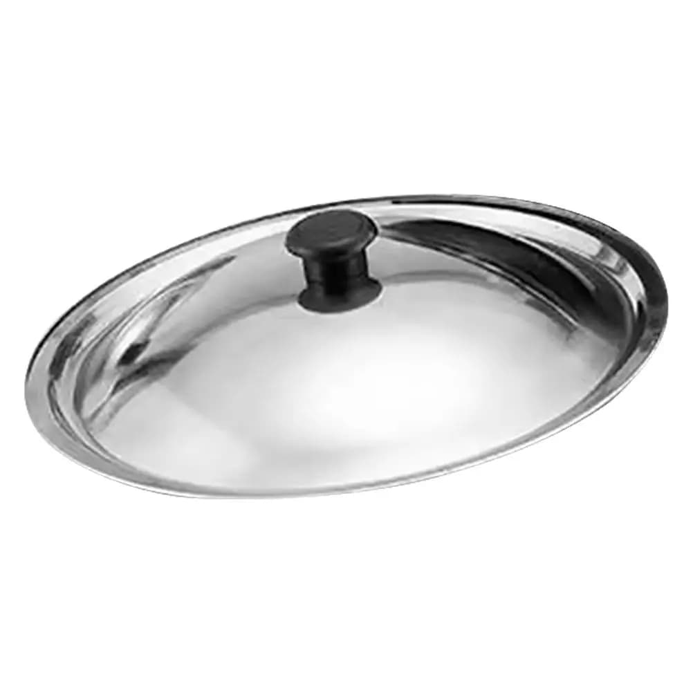 Coperchio Universale per Pentola in Acciaio Inox 23,5cm, Coperchio Sostitutivo con Manopola in Bakelite per Cucinare, Friggere, Bollire e Cuocere a Vapore