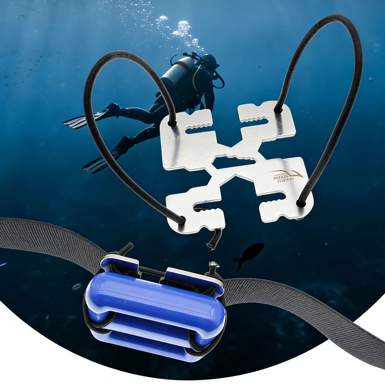 Dive Back Weighting Plate Wear Resist Snorkeling Weights Tool Stainless Diving Backplate for Underwater Scuba Gear Repair Tools