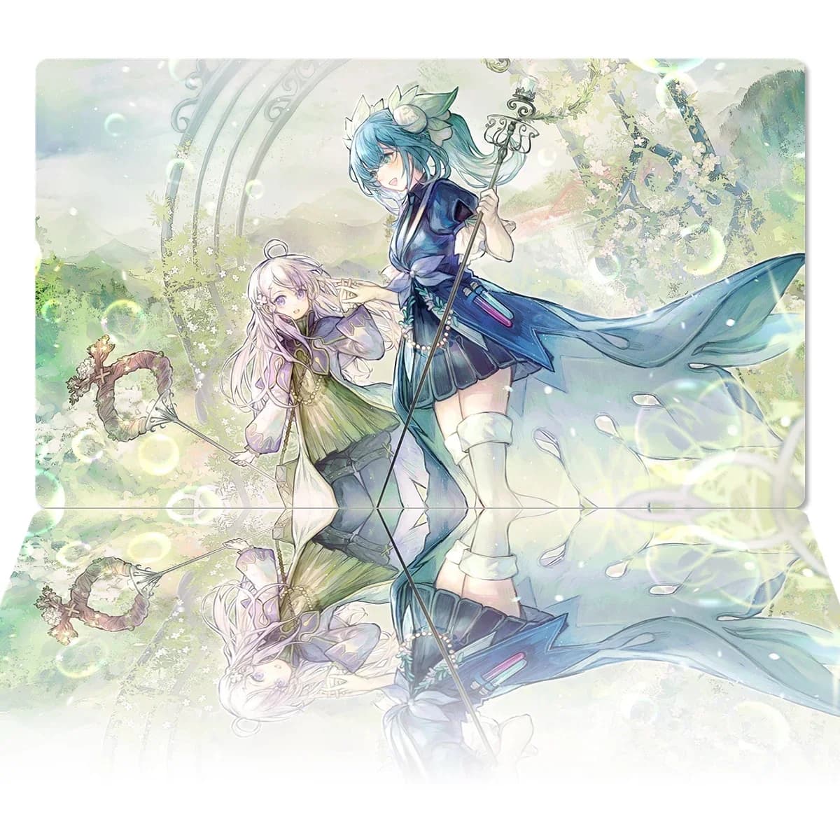 YuGiOh Playmat Aromage Jasmine e Rosmarino TCG CCG Gioco di carte collezionabili Gioco da tavolo Tappetino per mouse anime Tappetino da scrivania in gomma Borsa senza zona
