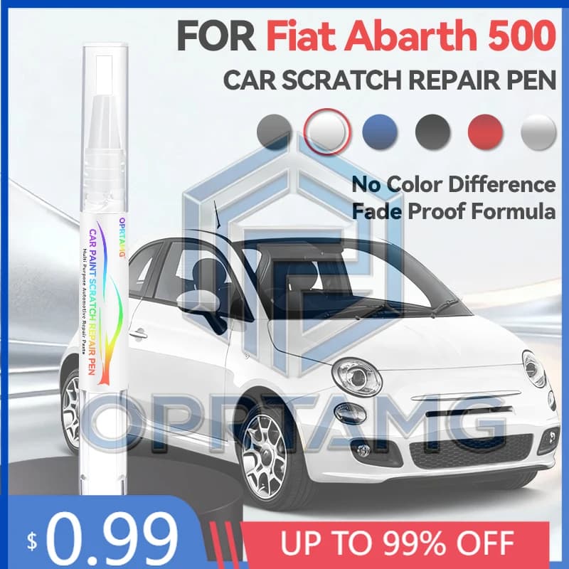 2026 Hot Paint Repair Pen Touch Up Scratch Remover DIY Auto Accessories Black White Gray Green Yellow Red For Fiat Abarth 500 2