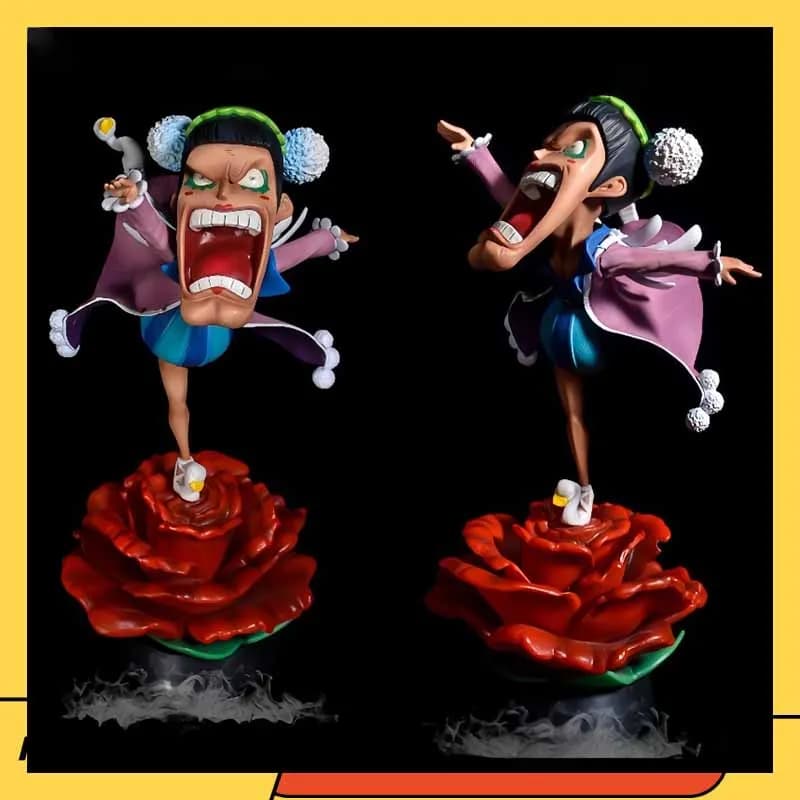 Anime One Piece Figurine Balletto Ladyboy Mr.2 Action Figures Statua Modello Collezione in PVC Anime Giocattoli periferici Bambola Ornamento Gif