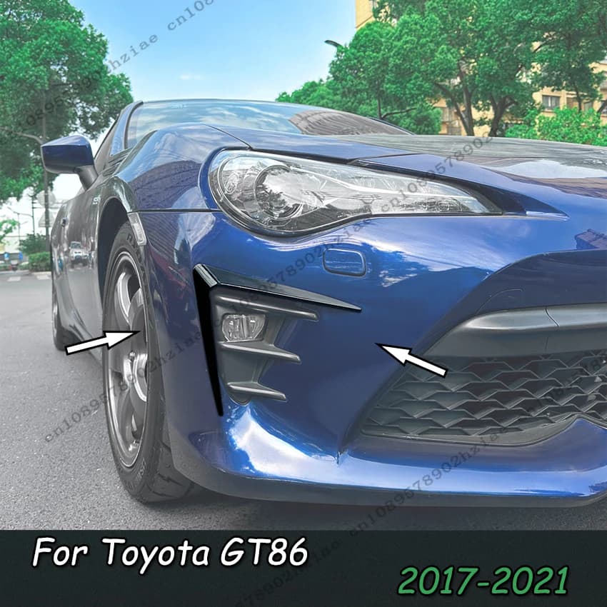 Spoiler Adesivo per Fendinebbia Anteriore Toyota GT86 Facelift 2017-2021, Diffusore Splitter in ABS, Accessori Auto