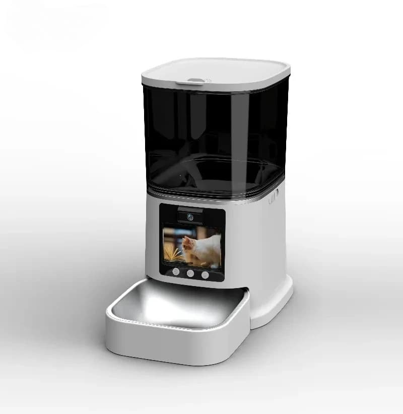 OEM Smart Pet Food Bowl 5L Automatic Cat and Dog Dispenser Bidirectional Video Adjustable Camera