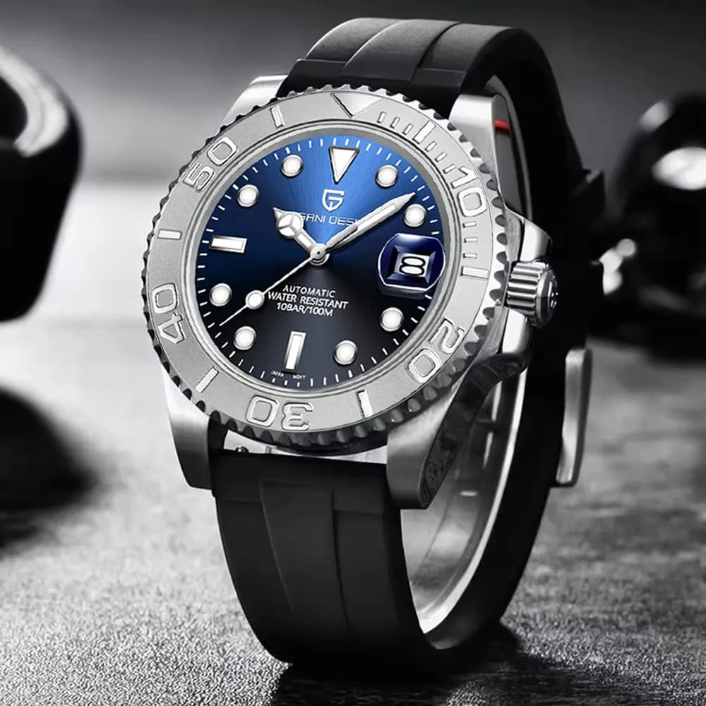 PAGANI DESIGN New Men's Automatic Watch Sapphire Glass 40mm Mechanical Watch Stainless Steel 100M Waterproof Watch Men's Watch Gift