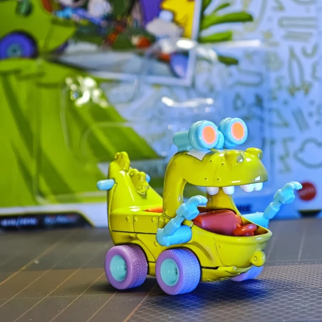 Hot Wheels Premium Pop Culture Rugrats Reptar Wagon Remorque HDX63 1:64 Diecast Classic Cartoon Replica Collezione Auto Giocattolo Regalo