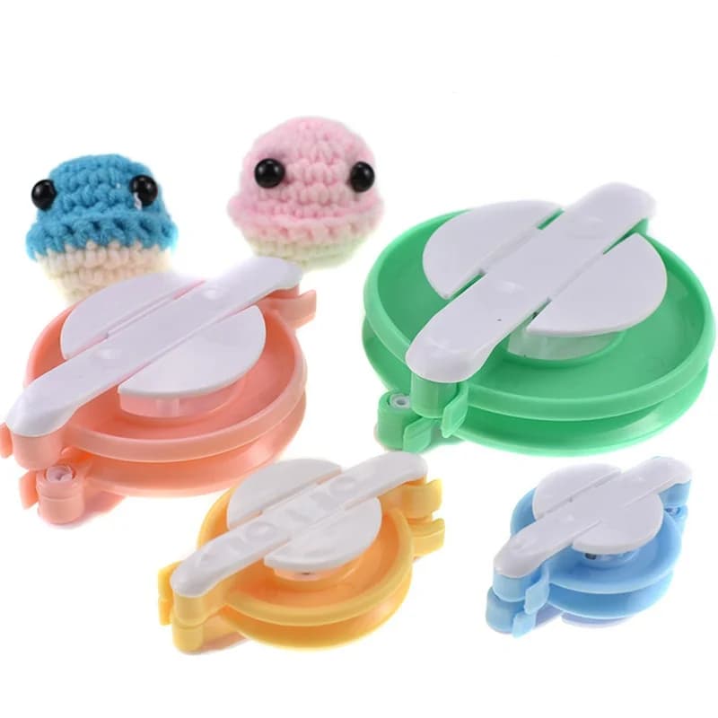 Set di 4 Attrezzi per Creare Palline di Lana, Strumento per Lavorare a Maglia a Mano, Kit Fai-da-Te per Tessitura e Cucito