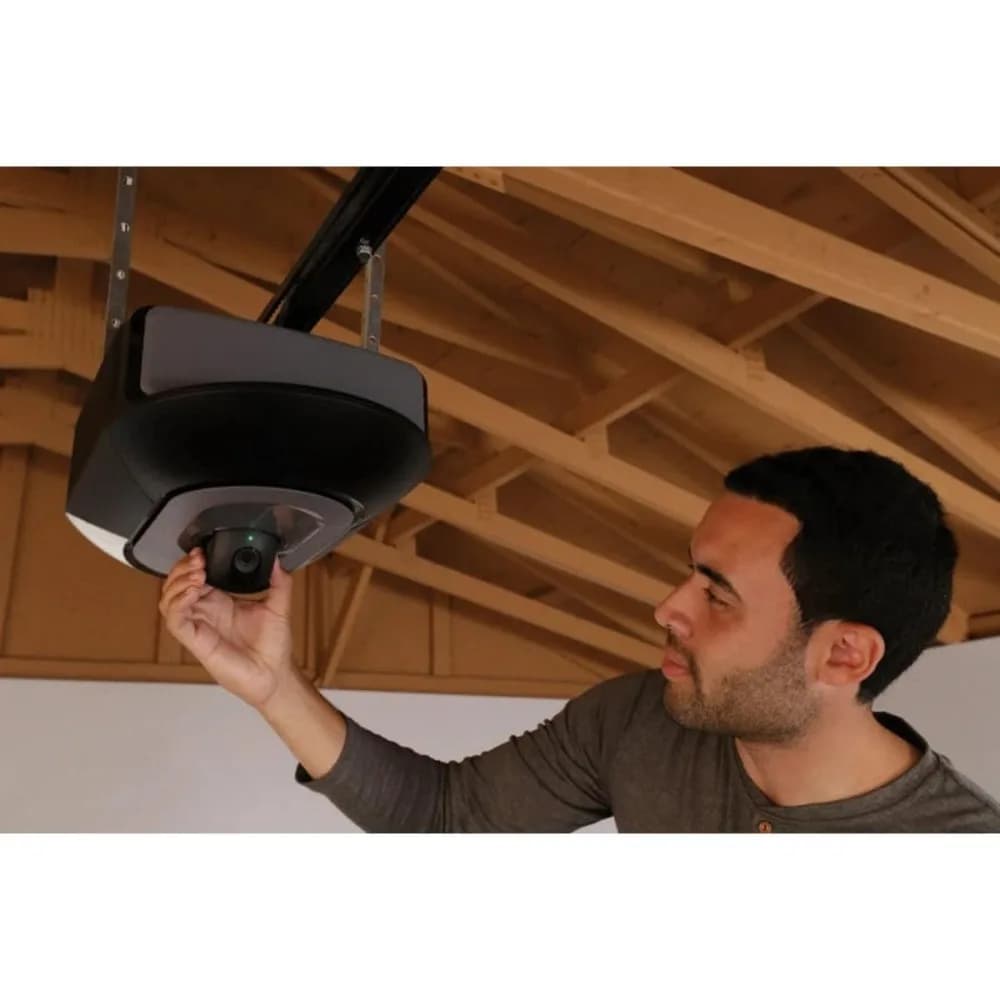 Apriporta per Garage Intelligente con Telecamera Integrata, Ultra Silenzioso, a Trasmissione a Cinghia, Blu, Controllabile da Smartphone