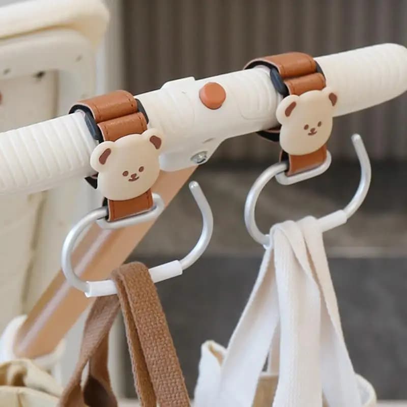 Gancio in Metallo Resistente per Passeggino, Dispositivo di Trasporto Bambini Montato Frontalmente sul Veicolo, Gancio a S Carino e Durevole