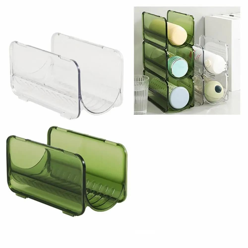 Transparent Curling Iron Storage Rack Durable Reusable Bottle Storage Shelf Compact Save Space Bottle Organizers Kitchen Cabinet