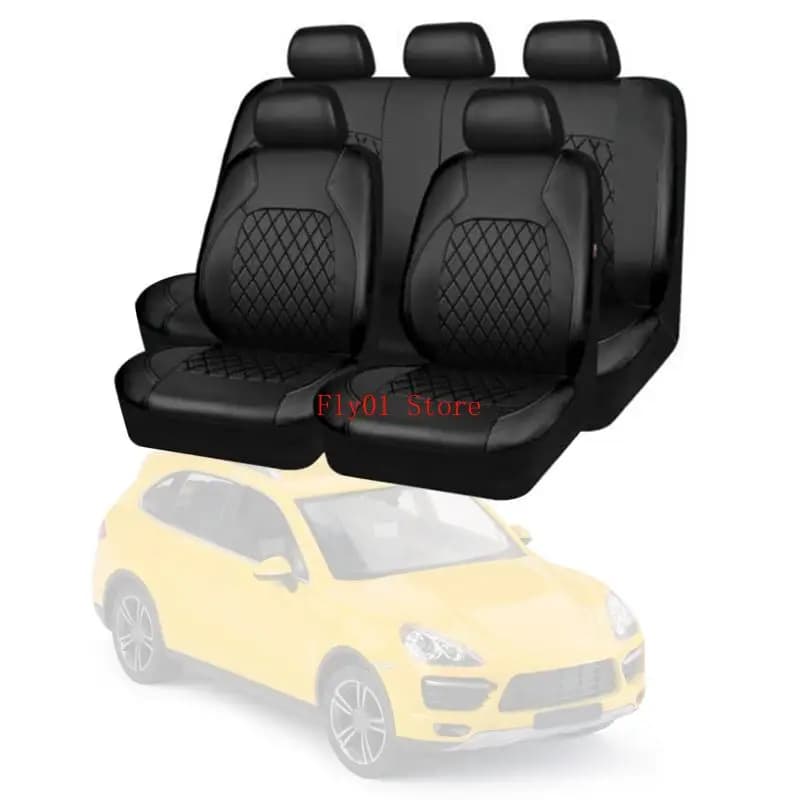 Set completo auto per coprisedile trapuntato copertura protettiva per auto stile low-key