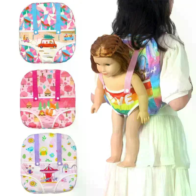 Nuovo zaino porta bambola per bambole da 12/14/16/18 pollici, supporto per bambole da 30/35/40/25 cm per bambine