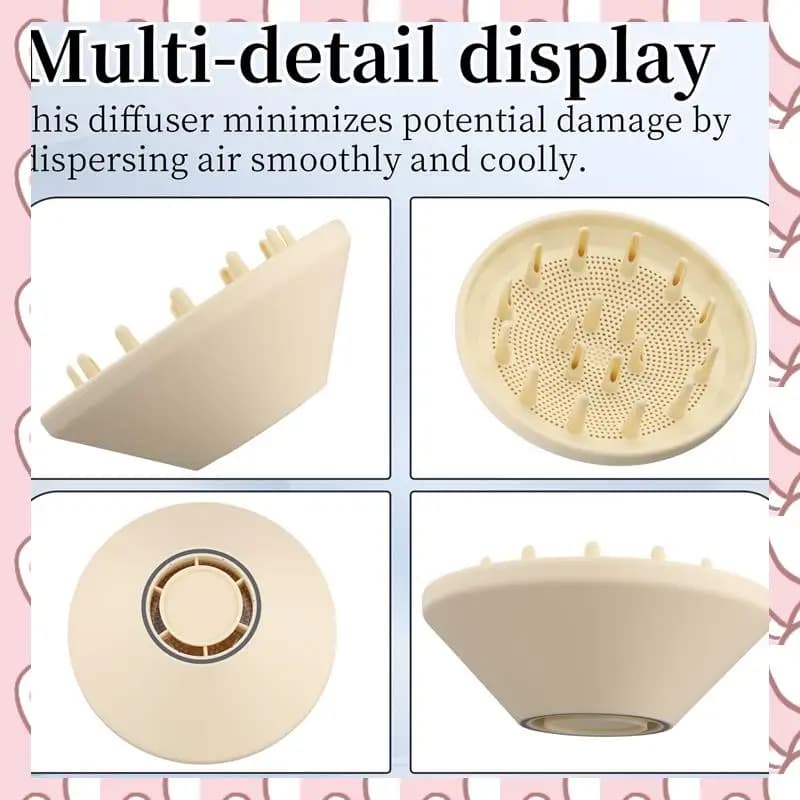 HHTL 360 ° Ugello di fissaggio diffusore rotante per asciugacapelli Laifen LF03/Swift SE strumento per lo styling parti dell'asciugatrice per lisciare i capelli B