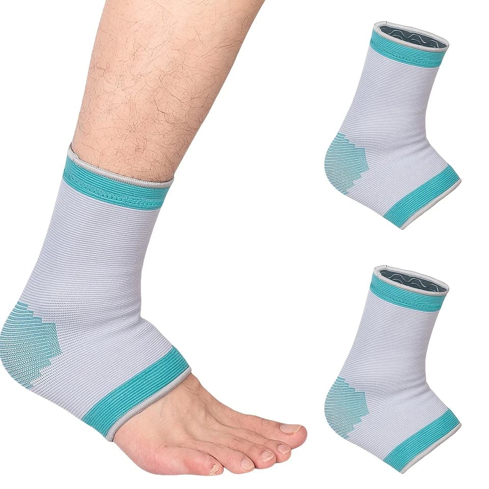 Manicotti di supporto per caviglia da 1 pezzo, tutore per caviglia sportivo, calzini di supporto per compressione della caviglia adatti per basket, corsa, fitness, sport all'aria aperta