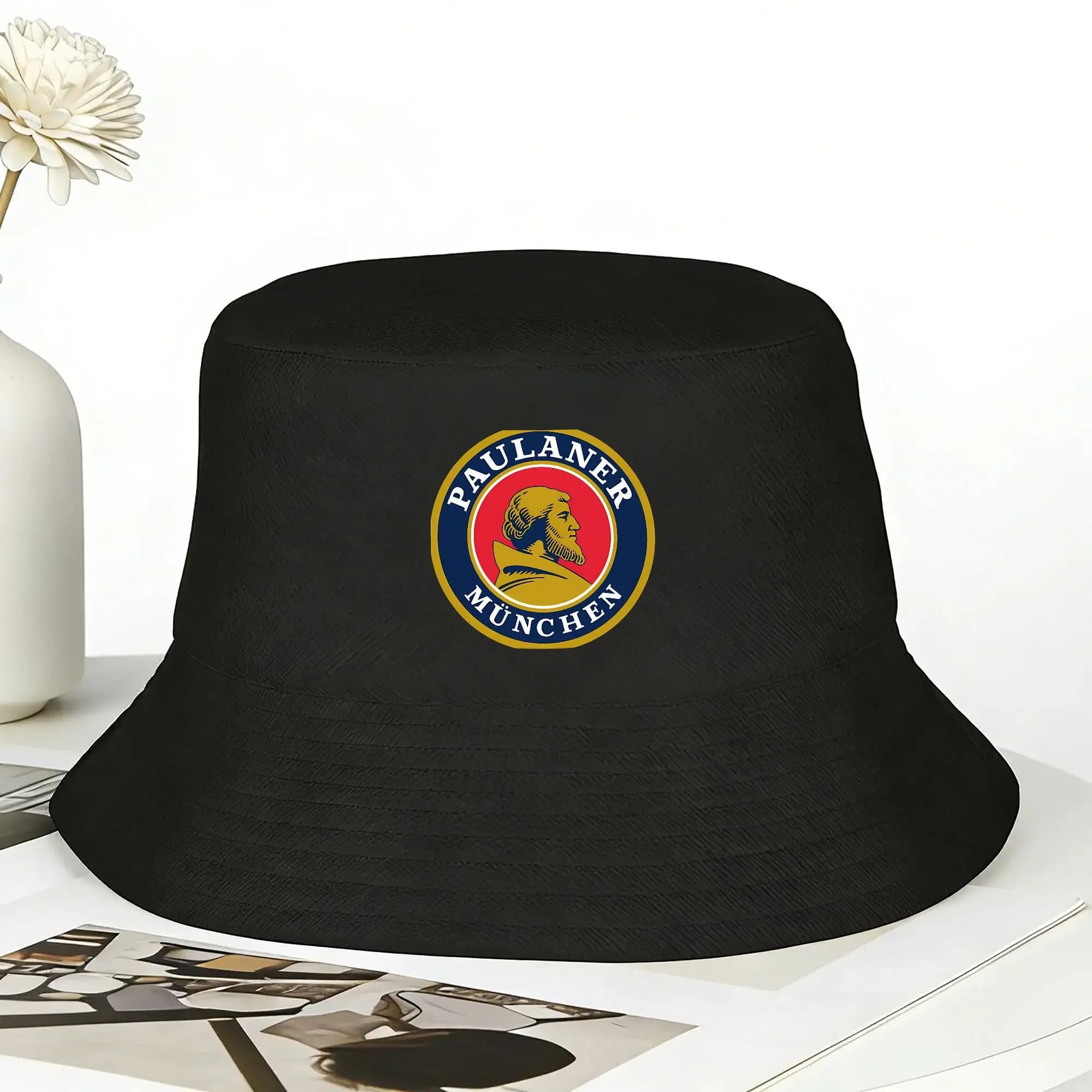 Cappello da pescatore con logo Paulaner, cappelli da pescatore Hawaii, cappelli da pesca con protezione solare per uomo e donna, cappello grafico alla moda