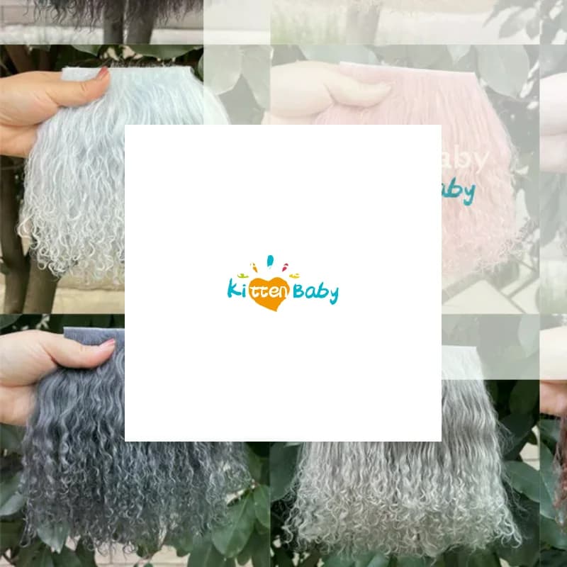 1 pz accessori per bambole pelliccia della mongolia pelle di pecora estensioni di lana trama riccia fila di capelli estensioni dei capelli ricci SD Blyth parrucche capelli