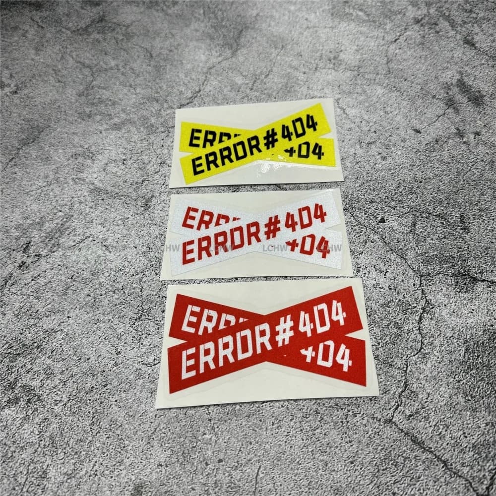 Adesivi Oblique Cross ERROR per Auto, Moto e Bici - Vinile Decorativo per Carrozzeria, Cofano Motore, Coda, Copertura Graffi