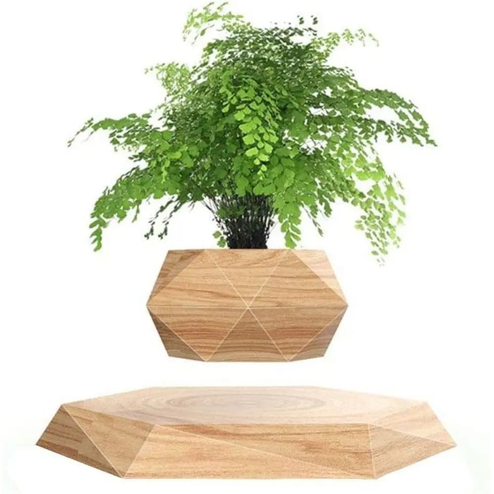 Suspended Hexagonal Vase for Bonsai, Fluctuating Planter for Home and Office Decoration