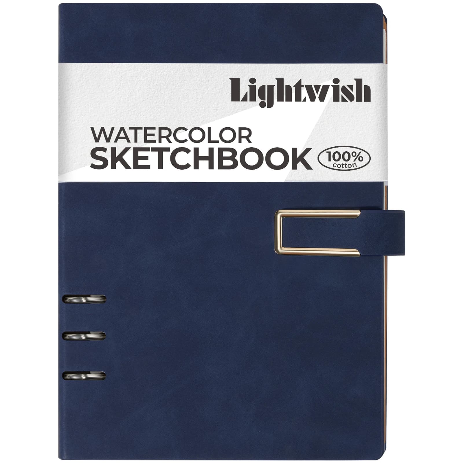 LIGHTWISH Watercolor Sketchbook, 100% Cotton Watercolor Journal, 600g Watercolor Paper for Artists, 12 Sheets, 5.5*8.2 Inches