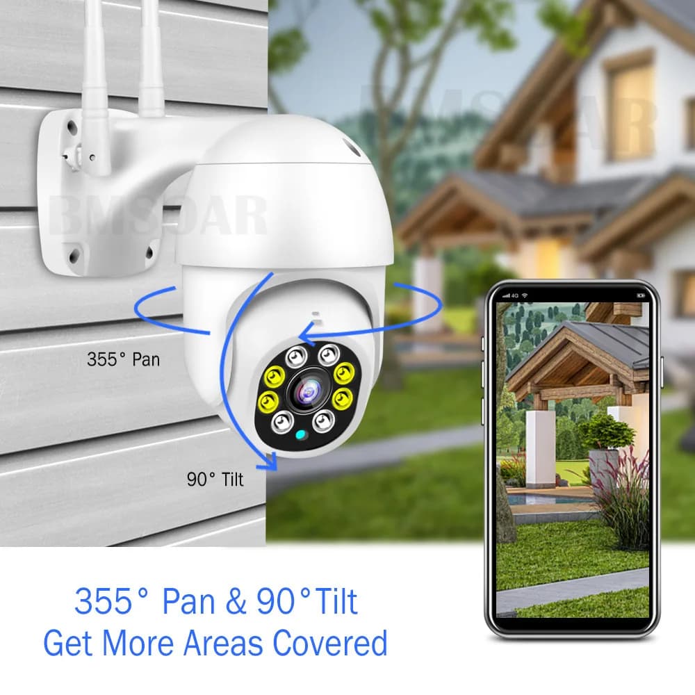 2MP 1080P V380pro/Yoosee APP Citofono PTZ wireless a colori Telecamera dome IP AI Rilevamento umanoide CCTV Baby Monitor