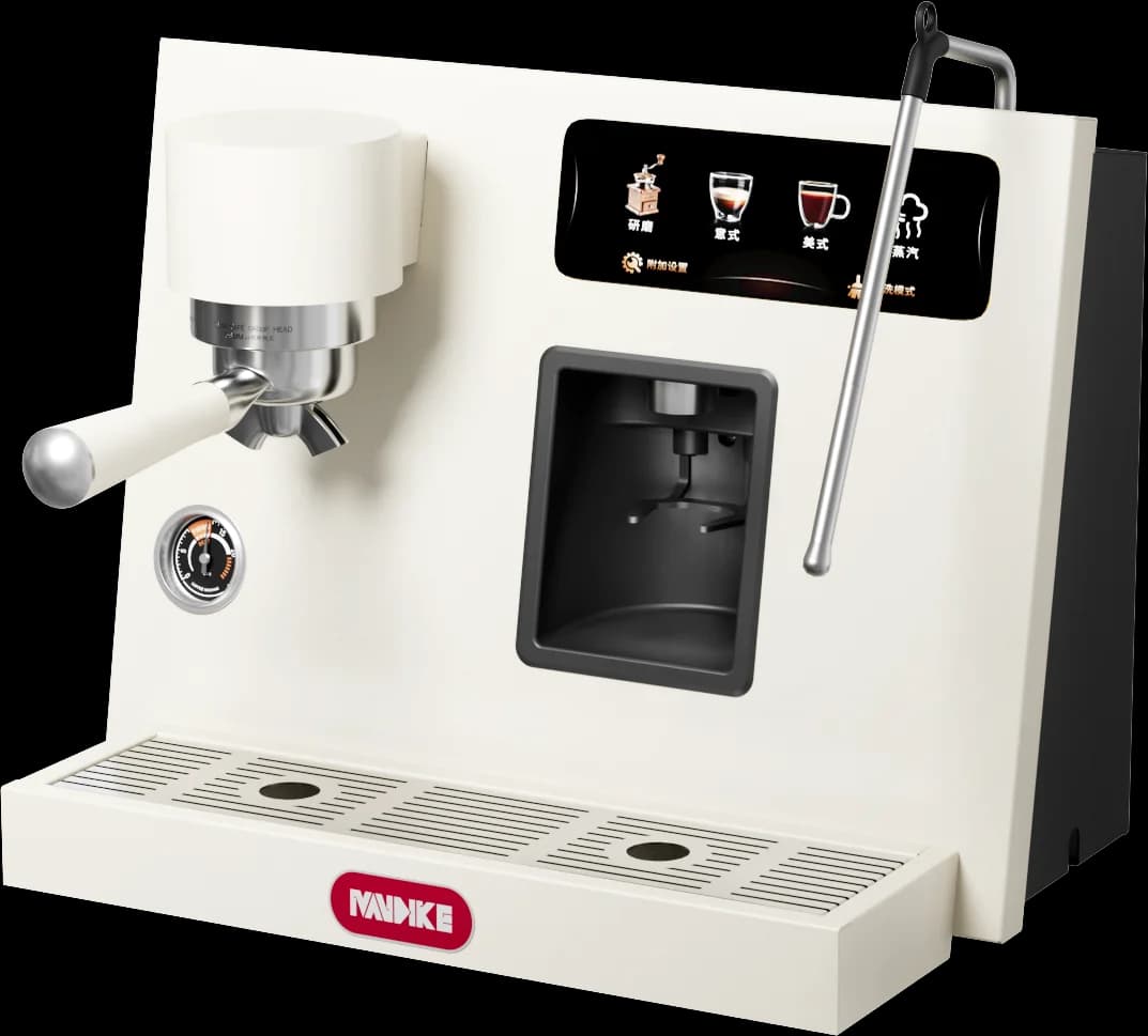 MC-8 Macchina per caffè espresso semiautomatica incorporata da 1600 W Smerigliatrice dal design ecologico a pressione da 20 barre in acciaio inossidabile