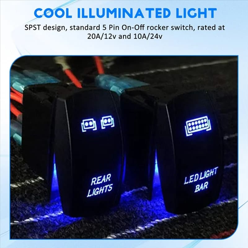 X39A-LED Lighting bar Balance switch Lever switch Rear lights Barbell switch Power charger double USB